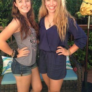 American Eagle wrap style romper